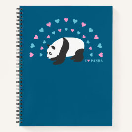 I Liebe Panda Notebook Notizblock