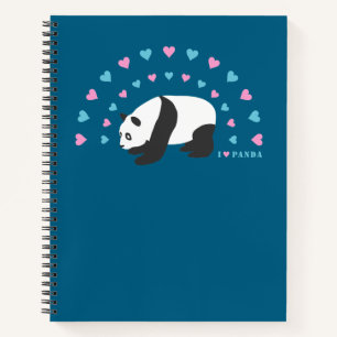 I Liebe Panda Notebook Notizblock