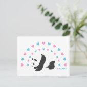 I Liebe Panda Postkarte (Stehend Vorderseite)
