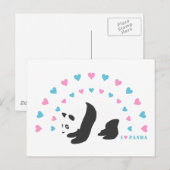 I Liebe Panda Postkarte (Vorne/Hinten)