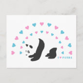I Liebe Panda Postkarte (Vorderseite)