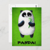 I Liebe Panda Postkarte (Vorne/Hinten)