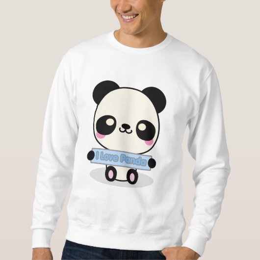 I Liebe-Panda Sweatshirt (Vorderseite)