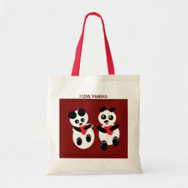 I Liebe-Panda-Taschen-Tasche Tragetasche
