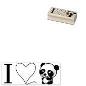 I Liebe Pandas Briefmarke Gummistempel (Stempel)