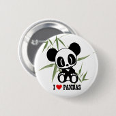 I Liebe-Pandas Button (Vorne & Hinten)