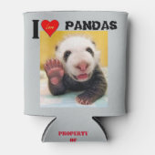 I LIEBE PANDAS DOSENKÜHLER (Vorderseite)