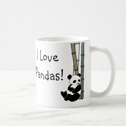 I Liebe-Pandas Kaffeetasse (Rechts)