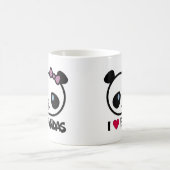 I Liebe-Pandas Kaffeetasse (Mittel)