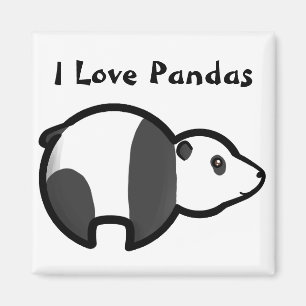 I Liebe-Pandas Magnet