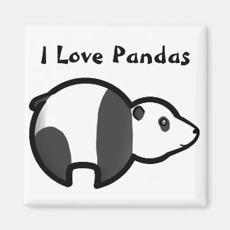 I Liebe Pandas Magnet