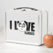 I Liebe Pandas Metall Brotdose (Beispiel)