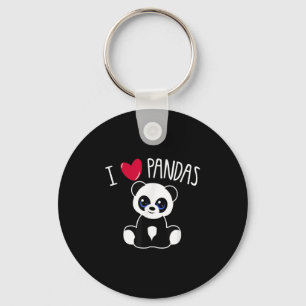 I Liebe Pandas Niedlich Panda Lover Zitat Heart Pa Schlüsselanhänger