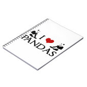 I Liebe Pandas Notizblock (Linke Seite)
