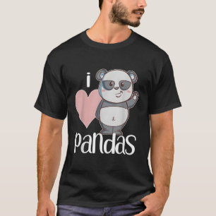 I Liebe Pandas Panda für T-Shirt
