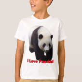 I Liebe-Pandas! Riesiger Panda scherzt Shirt (Vorderseite)