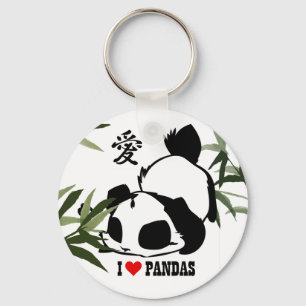 I Liebe-Pandas Schlüsselanhänger