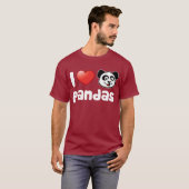 I Liebe-Pandas T-Shirt (Vorne ganz)
