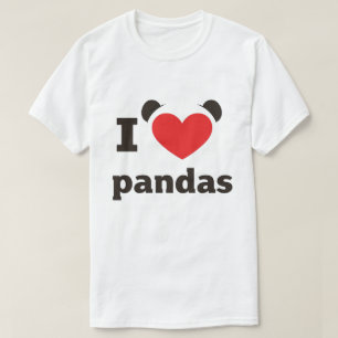 I Liebe Pandas T-Shirt