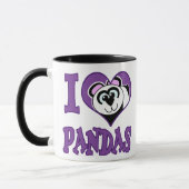 I Liebe Pandas Tasse (Links)
