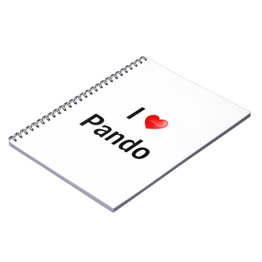 I Liebe Pando Notizblock (Linke Seite)