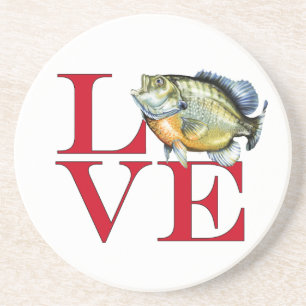 I Liebe Panfish Getränkeuntersetzer