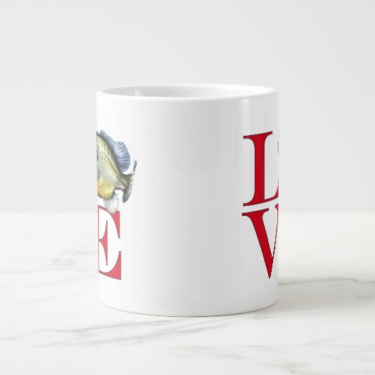 I Liebe Panfish Jumbo-Tasse (Vorderseite)
