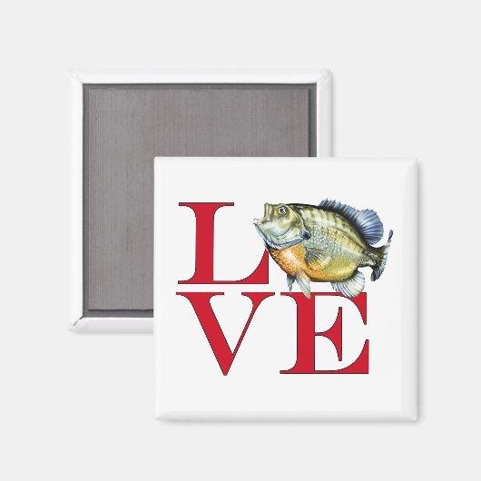 I Liebe Panfish Magnet (Vorderseite/Rückseite)