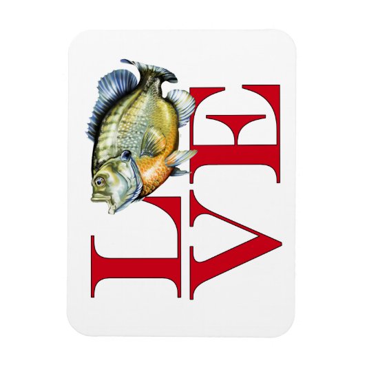 I Liebe Panfish Magnet (Vertikal)