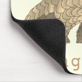 I Liebe Pangolins gefährdete Tierarten Art Mousepad (Ecke)