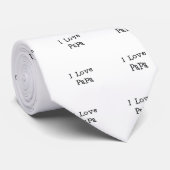 I Liebe Papa.png Krawatte (Gerollt)