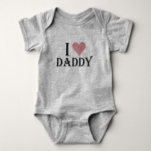 I Liebe Papa Väter Tagesgeschenke Baby Strampler (Vorderseite)
