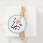 I Liebe Papa - väterlicher Tag - Herz Geschenkanhänger (Beispiel)