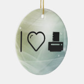 I Liebe-Papierdrucker Keramik Ornament (Rechts)
