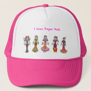 I Liebe-Papierpuppe!! Truckerkappe