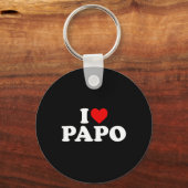 I Liebe Papo Schlüsselanhänger (Vorderseite)