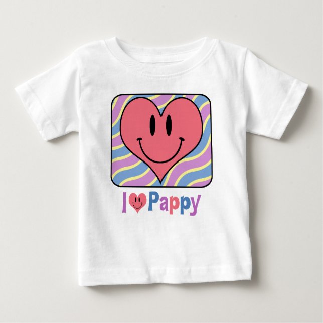 I Liebe Pappy Baby T-shirt (Vorderseite)