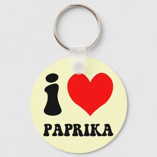 I Liebe Paprika Schlüsselanhänger (Vorderseite)