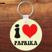 I Liebe Paprika Schlüsselanhänger (Vorderseite)