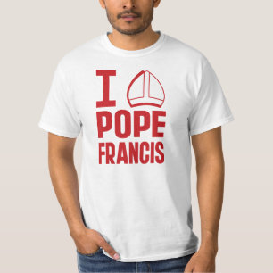 I Liebe-Papst Francis (spitzer Hut) T-Shirt