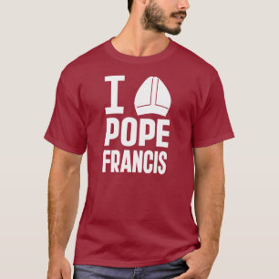 I Liebe-Papst Francis (spitzer Hut) T-Shirt