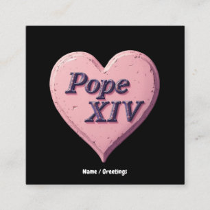 I Liebe Papst Leo XIV Lang lebe unser gesegneter V Quadratische Visitenkarte