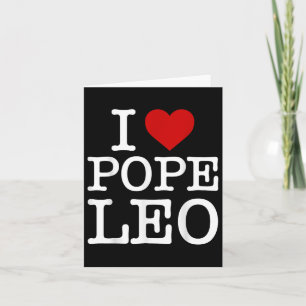 I Liebe Papst Leo Xiv Retro Vintag I Liebe Herzstü Karte