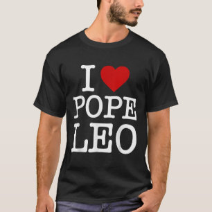 I Liebe Papst Leo Xiv Retro Vintag I Liebe Herzstü T-Shirt