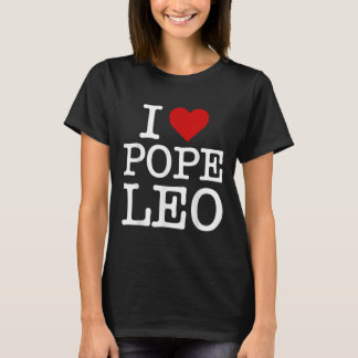 I Liebe Papst Leo Xiv Retro Vintag I Liebe Herzstü T-Shirt