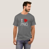 I Liebe Papua-Neu-Guinea T-Shirt (Vorne ganz)
