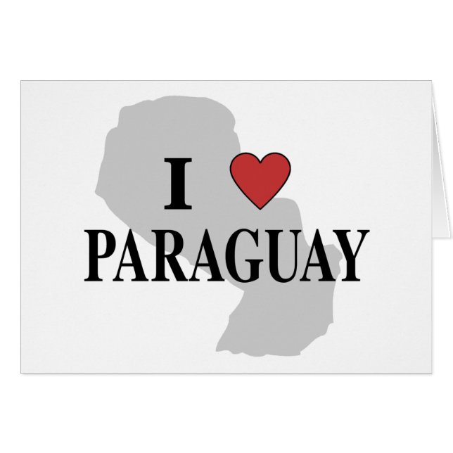 I Liebe Paraguay (Vorderseite (Horizontal))