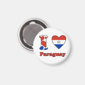 I Liebe Paraguay Magnet (Vorderseite/Rückseite)