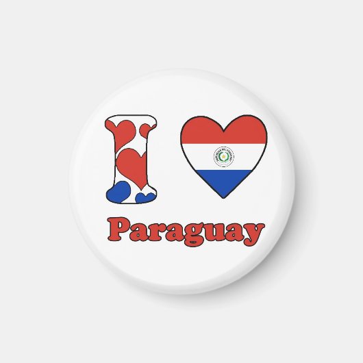 I Liebe Paraguay Magnet (Vorne)