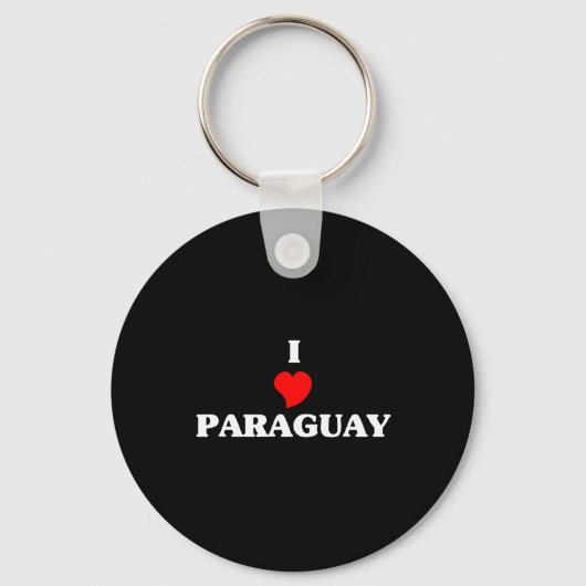 I Liebe Paraguay Schlüsselanhänger (Vorderseite)